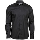 Koszula Męska Dopasowana Strecz TJ4024 - Black