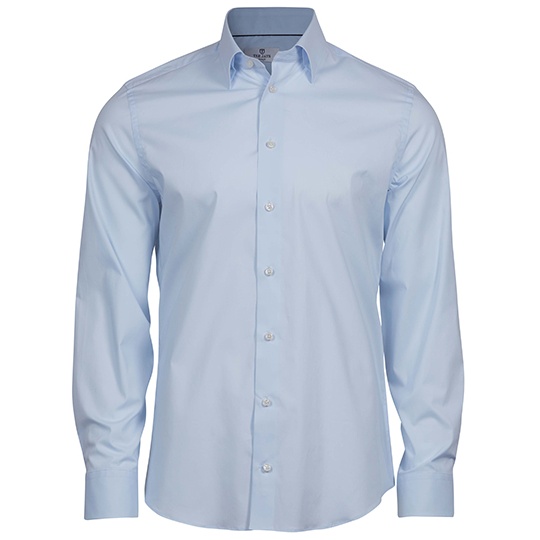 Koszula Męska Dopasowana Strecz TJ4024 - Light Blue