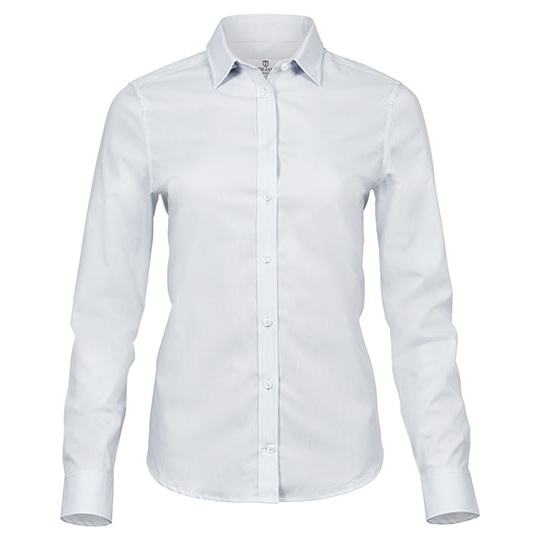 Koszula Damska Dopasowana Stretch TJ4025 - White