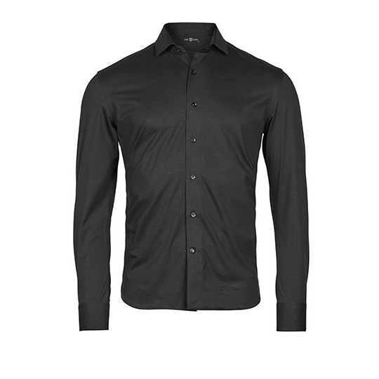 Koszula Meska Slim Strecz TJ4030 - Black
