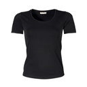 T-shirt Damski Slim Bawełna Elastan TJ450 - Black
