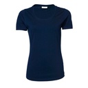 T-shirt Damski Slim Bawełna Elastan TJ450 - Navy