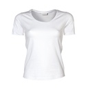 T-shirt Damski Slim Bawełna Elastan TJ450 - White