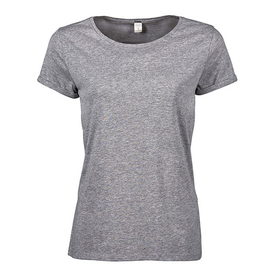 T-shirt Damski Luzny Bawelniany TJ5063 - Heather Grey