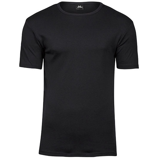 T-shirt Meski Slim Bawelna Organiczna Interlock TJ520 - Black