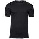 T-shirt Męski Slim Bawełna Organiczna Interlock TJ520 - Black