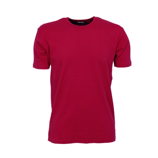 T-shirt Meski Slim Bawelna Organiczna Interlock TJ520 - Deep Red