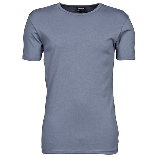 T-shirt Meski Slim Bawelna Organiczna Interlock TJ520 - Flint Stone
