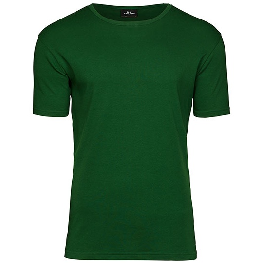 T-shirt Meski Slim Bawelna Organiczna Interlock TJ520 - Forest Green