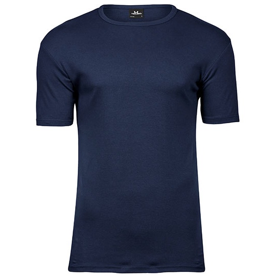 T-shirt Męski Slim Bawełna Organiczna Interlock TJ520 - Navy