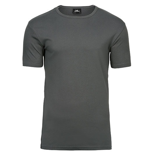 T-shirt Meski Slim Bawelna Organiczna Interlock TJ520 - Powder Grey