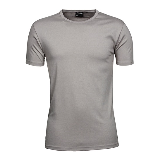 T-shirt Meski Slim Bawelna Organiczna Interlock TJ520 - Stone
