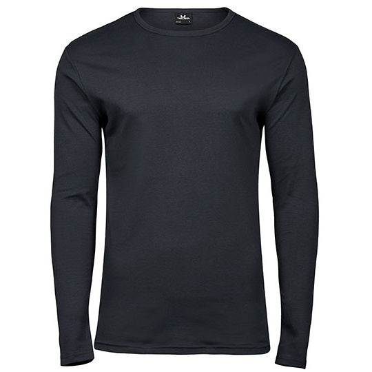 Koszulka Meska Slim Bawelna Organiczna Interlock TJ530 - Dark Grey (Solid)