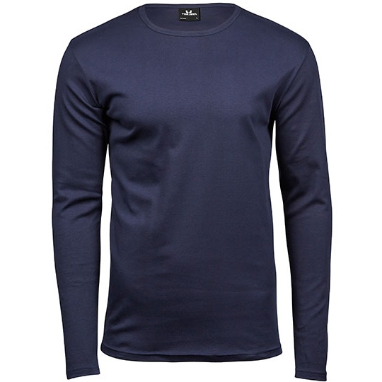 Koszulka Meska Slim Bawelna Organiczna Interlock TJ530 - Navy