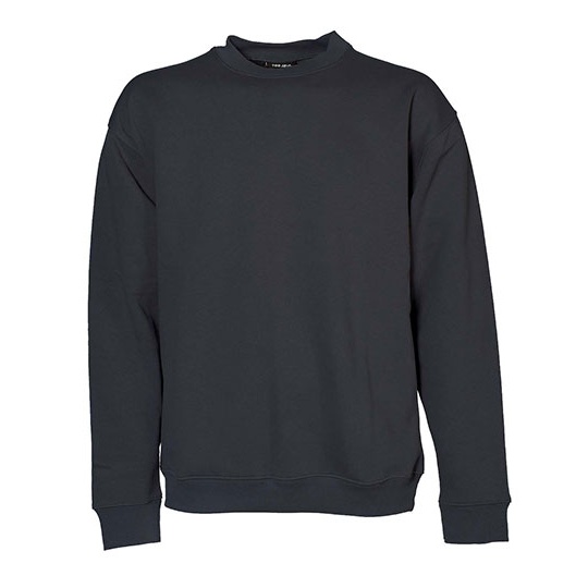 Bluza Klasyczna Bawelna Czesana Szczotkowana TJ5429 - Dark Grey (Solid)