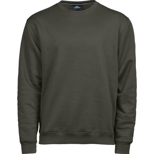 Bluza Klasyczna Bawelna Czesana Szczotkowana TJ5429 - Deep Green