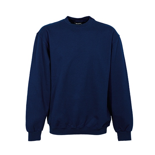 Bluza Klasyczna Bawełna Czesana Szczotkowana TJ5429 - Navy