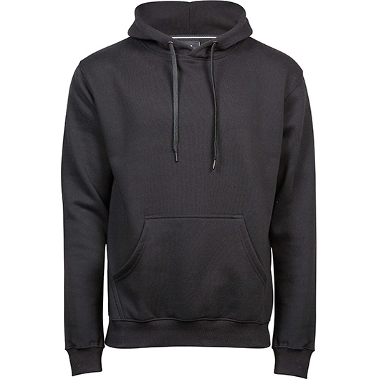 Bluza z Kapturem Klasyczna Bawelniana Szczotkowana TJ5430 - Black