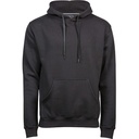 Bluza z Kapturem Klasyczna Bawelniana Szczotkowana TJ5430 - Black