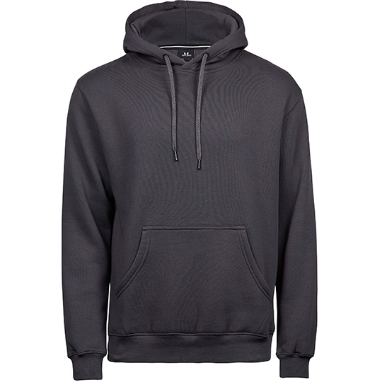 Bluza z Kapturem Klasyczna Bawelniana Szczotkowana TJ5430 - Dark Grey (Solid)