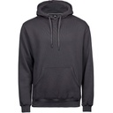 Bluza z Kapturem Klasyczna Bawełniana Szczotkowana TJ5430 - Dark Grey (Solid)