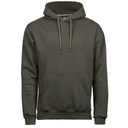 Bluza z Kapturem Klasyczna Bawełniana Szczotkowana TJ5430 - Deep Green