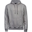 Bluza z Kapturem Klasyczna Bawełniana Szczotkowana TJ5430 - Heather Grey
