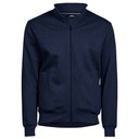 Bluza Zapinana na Zamek Bawełniana Szczotkowana TJ5440 - Navy