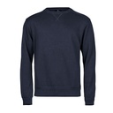 Bluza Okrągły Dekolt Bawełniana Czesana TJ5504 - Navy