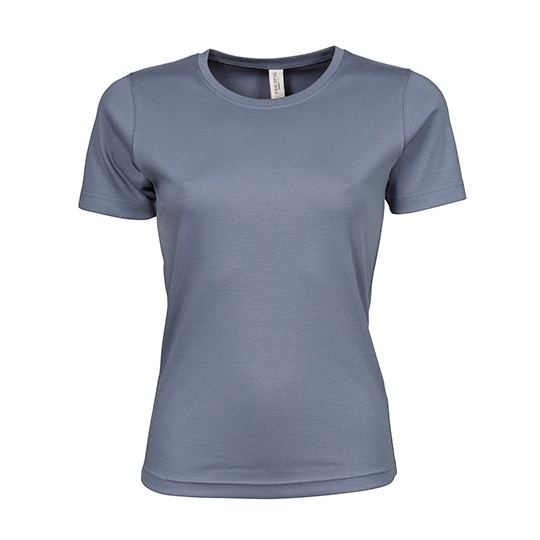 T-shirt Damski Slim Interlock Bawelna Organiczna TJ580N - Flint Stone