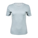 T-shirt Damski Slim Interlock Bawełna Organiczna TJ580N - Ice Blue