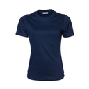T-shirt Damski Slim Interlock Bawełna Organiczna TJ580N - Navy