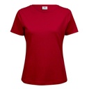T-shirt Damski Slim Interlock Bawełna Organiczna TJ580N - Red