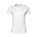 T-shirt Damski Slim Interlock Bawełna Organiczna TJ580N - White
