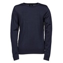 Sweter Męski Dopasowany Welna Merynosow TJ6000 - Navy