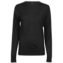 Sweter Damski Dopasowany Welna Merynosow TJ6006 - Black