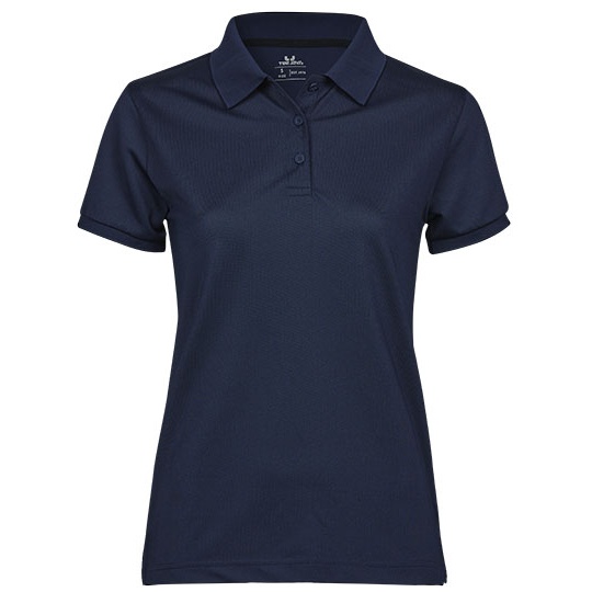 Koszulka Polo Damska Nowoczesny Kroj Odprowadzajaca Wilgoc TJ7001 - Navy