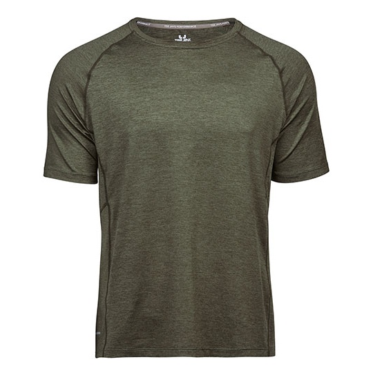 Koszulka Meska Sportowa Szybkoschnaca TJ7020N - Olive Melange