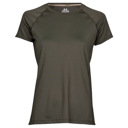 Koszulka Damska Slim Odprowadzajaca Wilgoc TJ7021 - Deep Green