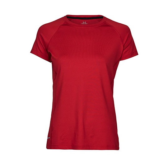 Koszulka Damska Slim Odprowadzajaca Wilgoc TJ7021 - Red