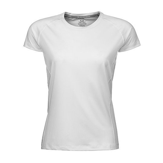 Koszulka Damska Slim Odprowadzajaca Wilgoc TJ7021 - White