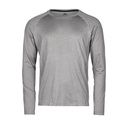 Koszulka Sportowa Długi Rękaw Slim Mikropoliester CoolDry TJ7022 - Grey Melange
