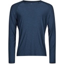 Koszulka Sportowa Długi Rękaw Slim Mikropoliester CoolDry TJ7022 - Navy Melange