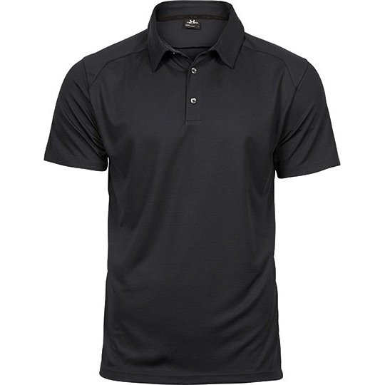 Polo Meskie Slim Poliester CoolDry TJ7200 - Black