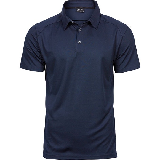Męskie Polo Sportowe Slim TJ7200 - Navy