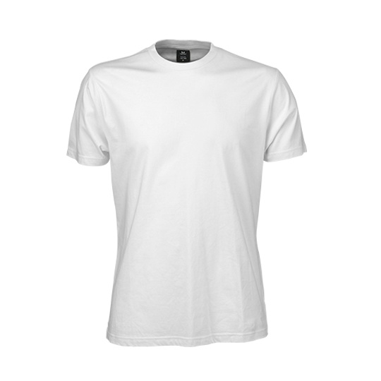 T-shirt Meski Slim Bawelniany TJ8005 - White