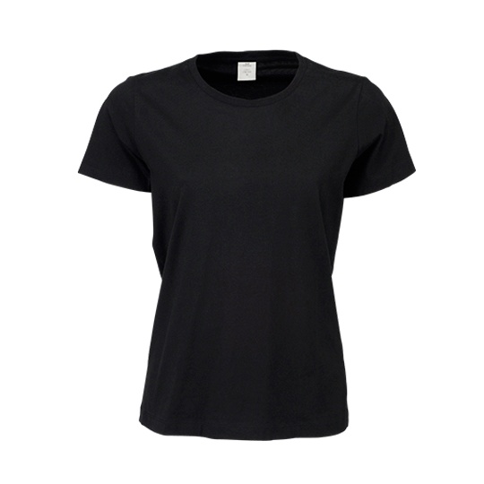 T-shirt Damski Slim Bawelna Czesana TJ8050 - Black