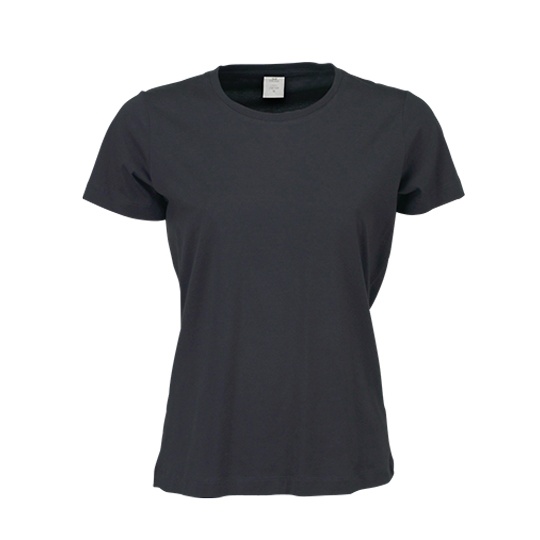 T-shirt Damski Slim Bawelna Czesana TJ8050 - Dark Grey (Solid)