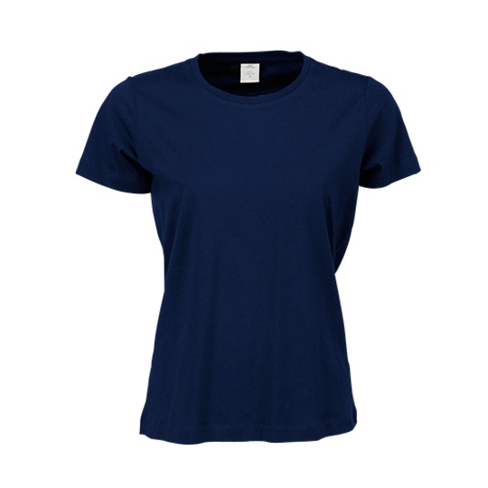 T-shirt Damski Slim Bawelna Czesana TJ8050 - Navy