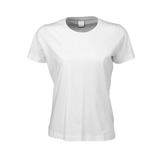 T-shirt Damski Slim Bawelna Czesana TJ8050 - White